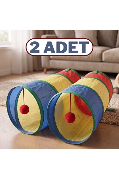 almital mobilya aksesuarları furniture accessories 2 Pieces Cat Play Tunnel S...