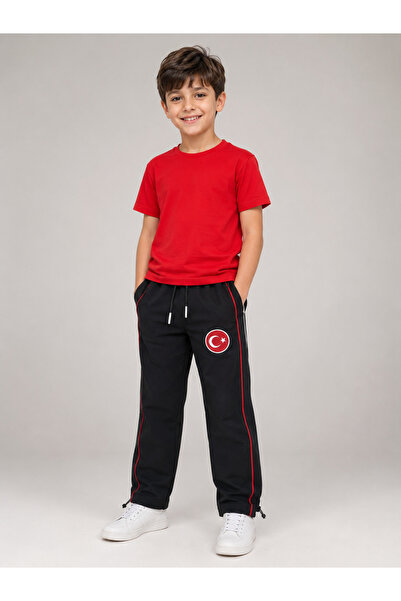 Uğur bebe Turkey National Team Themed Unisex Kids' Sweatpants 100% Cotton Com...