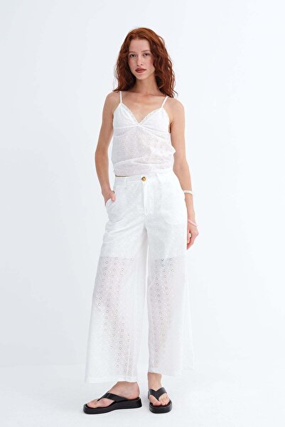 Addax Fistolu Wide Leg Pantolon PN18464