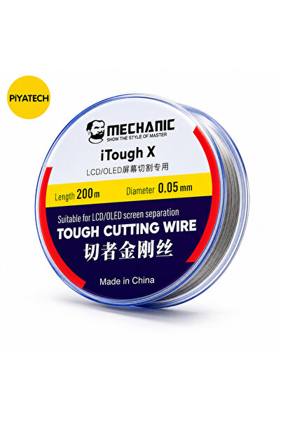 PİYATECH Lcd-Ekran Ayırma Teli - 0.05mm 200 Metre - Steel Çelik Kesme Teli