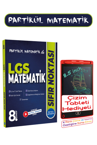 Partikül Matematik ile 8. Sınıf LGS Matematik Sıfır Noktası Yeni Baskı Melih ...
