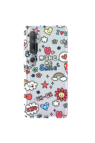 Other Xiaomi Mi Note 10 Pro Rainbow flowers Transparent Silicone TPU Θήκη