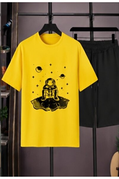 ZEMLİYA Sara Unisex Oversize Shorts Set Short Sleeve T-Shirt Comfortable Fit ...