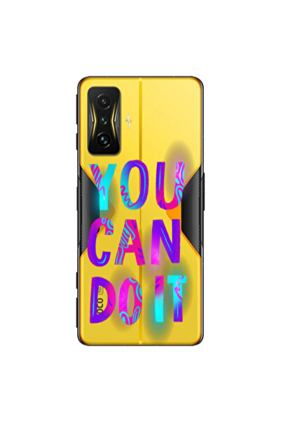 Other Xiaomi Poco F4 Gt You Can Doit Transparent Silicone TPU Θήκη