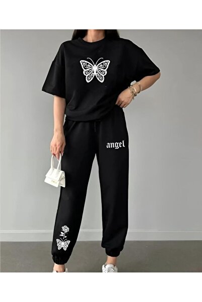 ZEMLİYA Sara Unisex Oversize Shorts Set Short Sleeve T-Shirt Comfortable Fit ...