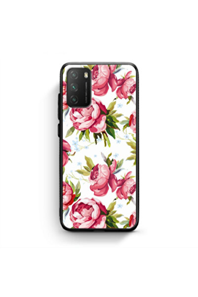 Other Xiaomi Poco M3 Roses and laves Black Glossy Θήκη