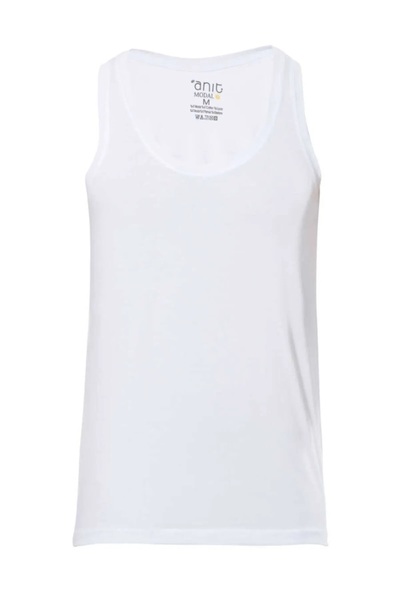 Anıt 6 Pieces Men's Super Thin Lycra Modal Strap Undershirt 47% Modal 47% Cot...