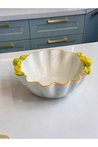Lemon Model Porcelain Fruit / Salad Bowl