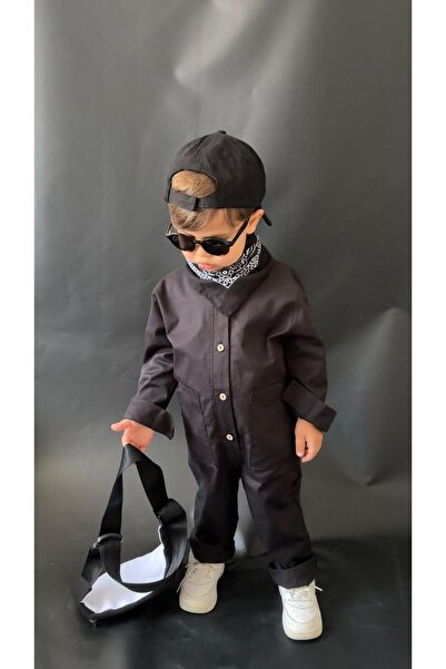 bohemiankids baby wear Dečački tanki letnji kombinezon od gabardine tkanine