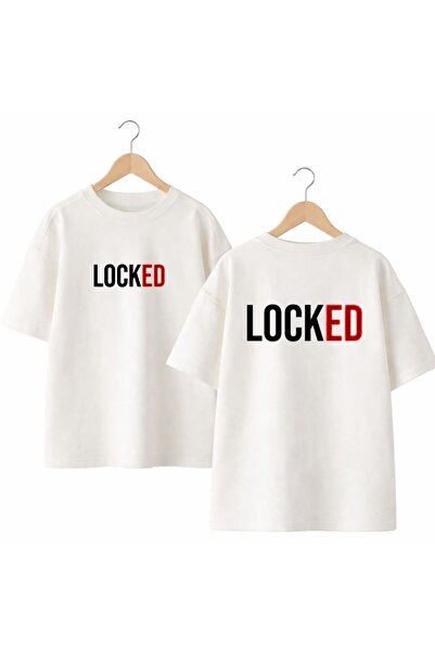 playwear Locked Back and Front Chest Printed 100% Cotton Oversize Loose Regul...