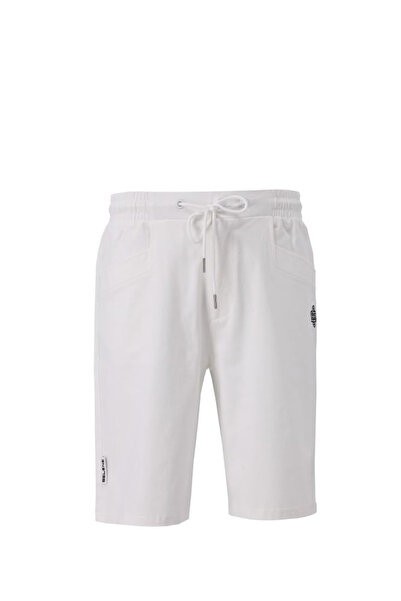 SELENE Men Logo Detail Casual Shorts with Drawstring