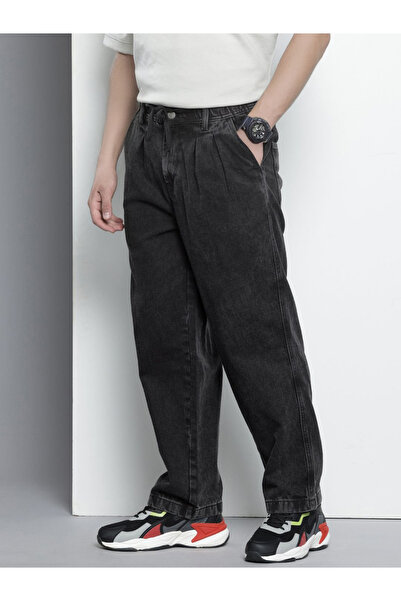 The Indian Garage Co By Styli Men Relaxed Fit Solid Jeans