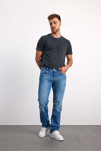 Vigoss Jeans 76076-73600 Men's Regular Fit Mid Waist Mid Leg Denim Pants 7607...
