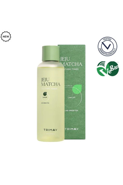 TRIMAY Toner calmant cu pH scăzut și extract de ceai verde, Jeju Matcha, Trim...