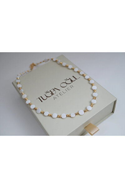 ATELİER TUĞBA Ykl090 -1 Dori̇ka Detailled Natural Stone Summer Necklace