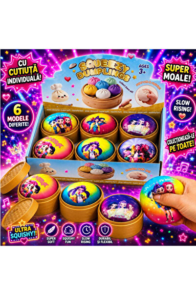 KPop Demon Hunters K-Pop Vânătorii de Demoni Squishy Dumpling 1x Surpriză