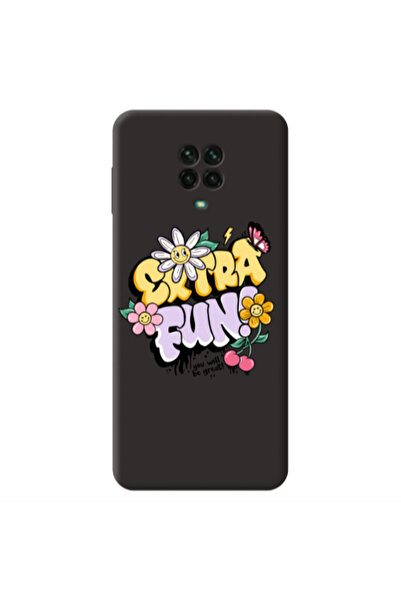 Other Xiaomi Redmi Note 9 Pro Extra Fun Black Colored Silicone TPU Θήκη