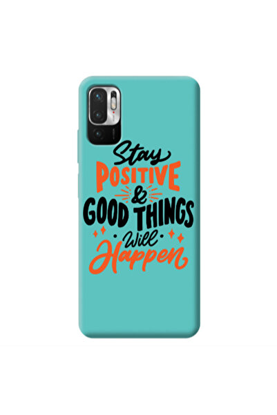 Other Xiaomi Redmi Note 10 Pro 5G Stay Positive Turquoise Colored Silicone TP...