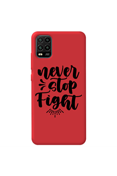 Other Xiaomi Mi 10 Lite Never stop fight Red Colored Silicone TPU Θήκη