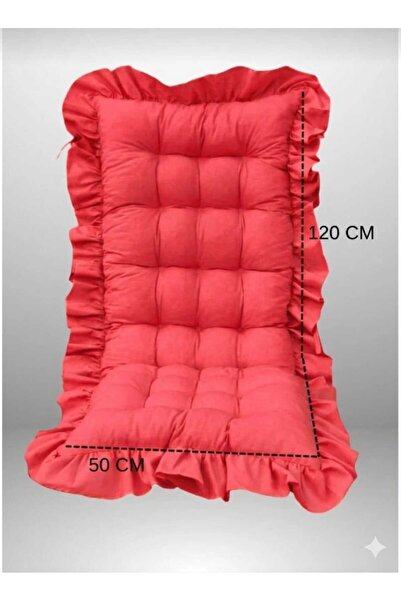 MoMMe SAÇAKLI SALLANAN SANDALYE MİNDERİ BANK MİNDERİ 50*120 CM SOMON PEMBESİ