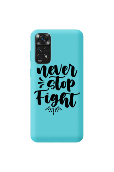 Other Xiaomi Redmi Note 11 4G Never stop fight Turquoise Colored Silicone TPU...