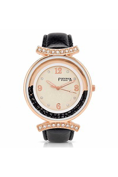 Watch Ceas pentru femei, Casual Francesca di Geneva, Negru, FF355