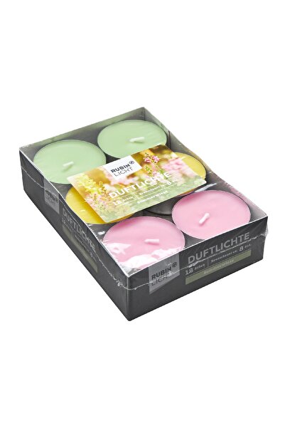 Rubinlicht Tealight Kokulu Maxi Yaz Çayırı 12'li