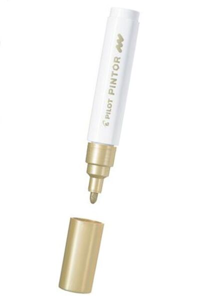 Pilot Μαρκαδόροι Ζωγραφικής Pintor Medium Χρυσό (SW-PT-MGD)