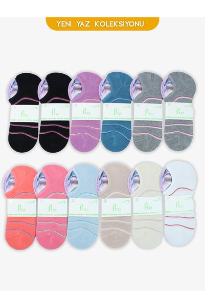 PRO Scorplus Bamboo Sneaker Summer Cotton Comfortable Women's Socks 12-Pack