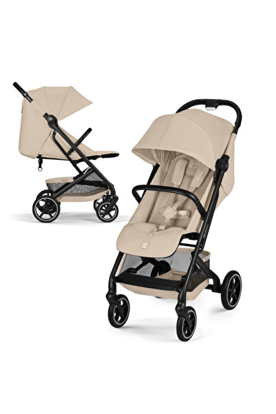 Cybex Cărucior sport compact Beezy Almond Beige, recomandat de la naștere