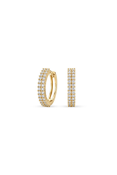 Charmist Steel Zircon Shine Earrings