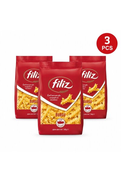 FİLİZ Paste Fusuli Burgu Italiene Set 3 Buc 500 Gr