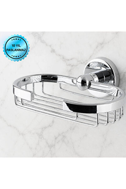 ÇELİK BANYO D10-031 حامل صابون سلكي بيضاوي الشكل قابل للتركيب