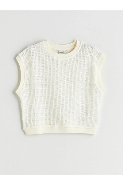 LC Waikiki Crew Neck Mesh Look Girls' Athlete Top (S5)