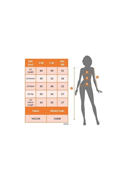 Generic Brand Women's Short Sleeve V-Neck Rib Detailed Pocket Knee Length Vis...