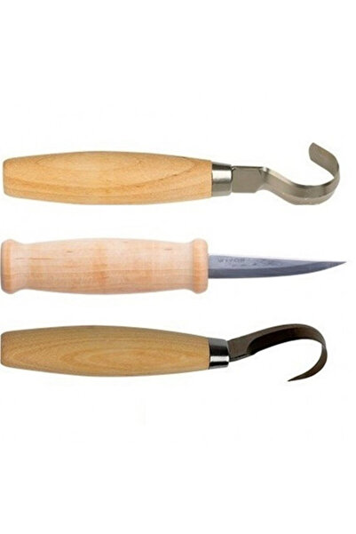 Morakniv Set de cuțite de sculptat drepte, cu cârlig
