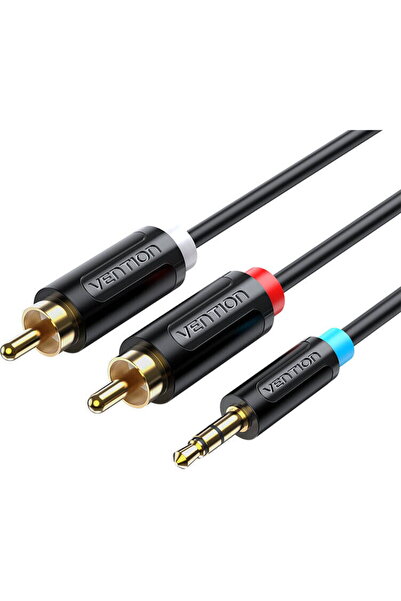 Vention Cablu RCA 3.5mm tată la 2x RCA tată 3m BCLBI Negru