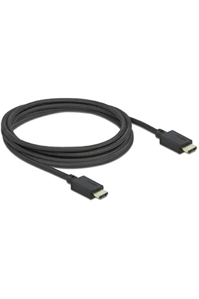 DELOCK Καλώδιο HDMI υψηλής ταχύτητας 48 Gbps 8K 60Hz (μαύρο, 2,5 μέτρα)