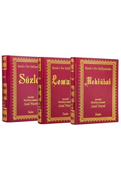 Sözler Neşriyat Risale-i Nur Külliyatından 3 Kitap Set - Sözler Lemalar Mektu...