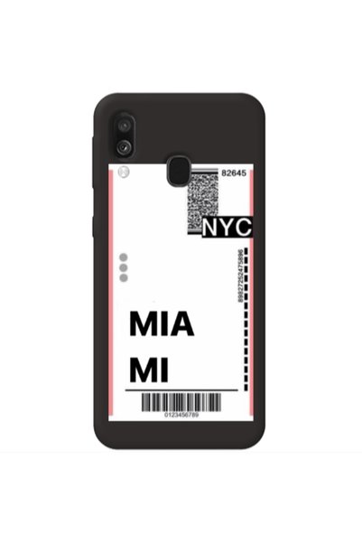 Other Samsung A40 Miami NYC Black Colored Silicone TPU Θήκη