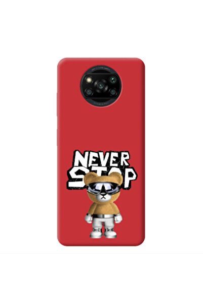 Other Xiaomi Poco X3 /X3 Pro Never stop Red Colored Silicone TPU Θήκη