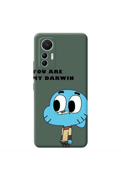 Other Xiaomi Mi 12 Lite You are my darwin Dark Green Colored Silicone TPU Θήκη