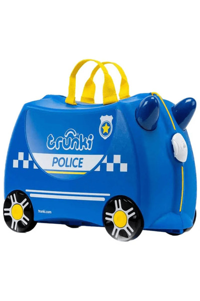 Trunki Children’s Ride-On Suitcase | Percy The Police Car, Ages 3–4