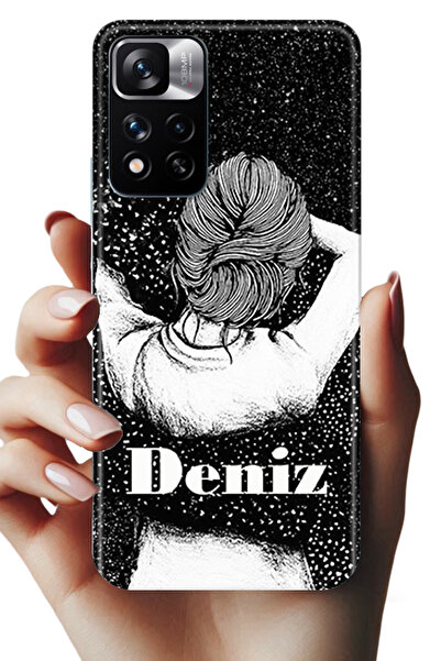 Noprin Xiaomi Redmi Note 11 Pro Plus 5G Kılıf - İsimli Yazılı Kişiye Özel Kiş...