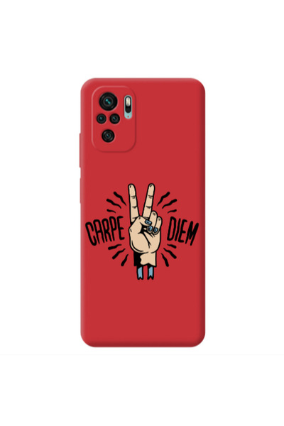 Other Xiaomi Redmi Note 10S Carpe Two Diem Red Colored Silicone TPU Θήκη