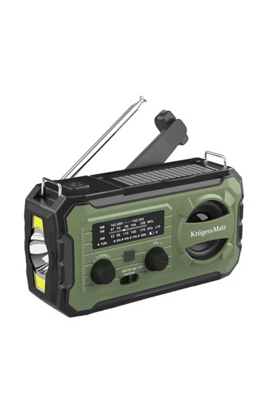 Kruger&Matz Многофункционално соларно радио KM0837, 10000 mAh