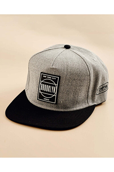 REDTAG Men Grey Embroidered Cap