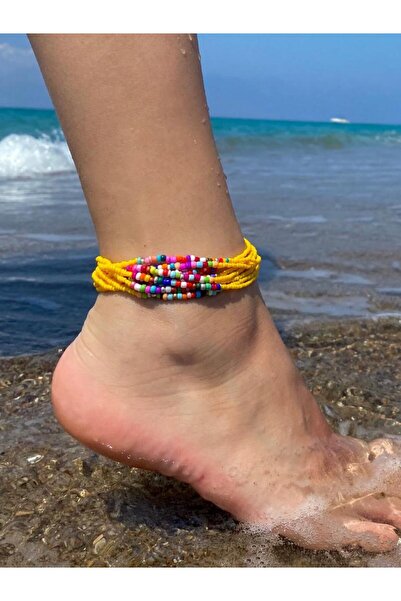 Beykan handmade Bahama Set of 8 Anklet Bracelets