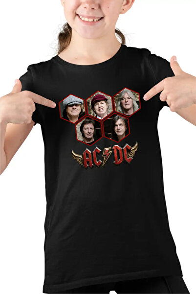 OEM ACDC Rock Vibe ACDC Merch Kids Girls T-SHIRT -Shirt