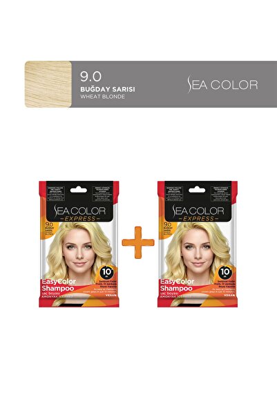 Sea Color 2'li Express Amonyaksız Şampuan Boya, Şampuan Kolaylığında Saç Boya...